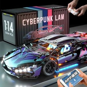 Játékok/gyerek kocsik/oktató játékok/építőjátékok/modellek | Lamborghini Cyberpunk építőjáték intelligens modell távirányítós szuperautó versenyautó gyerekeknek 2077 Játékok/gyerek kocsik/oktató játékok/építőjátékok/modellek Játékok/gyerek kocsik/oktató játékok/építőjátékok/modellek